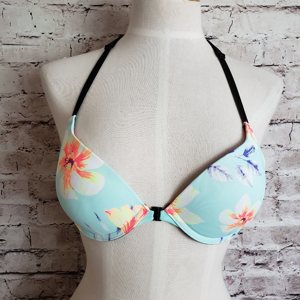 VS PINK Floral Push Up Bra
